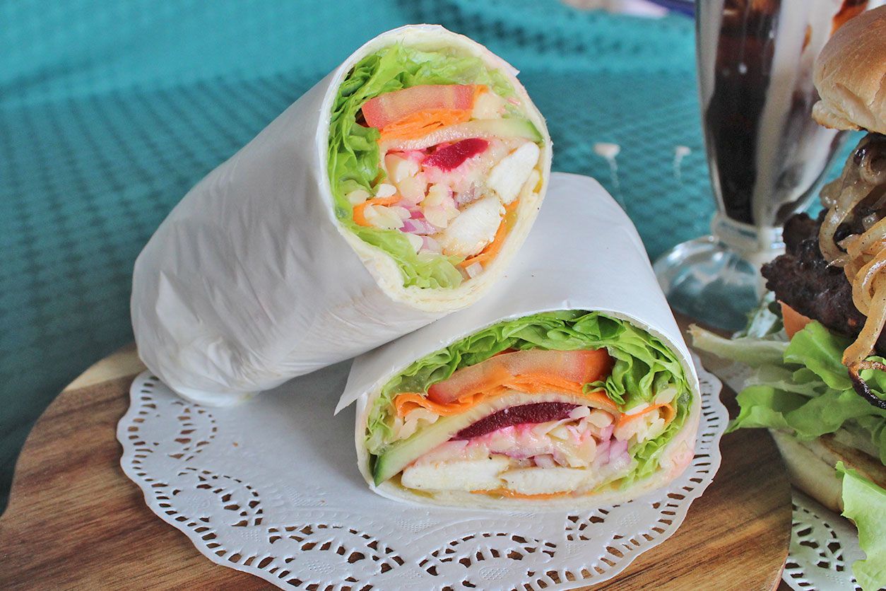 Fresh Healthy Wraps and Sandwiches from the Yungaburra Pitstop